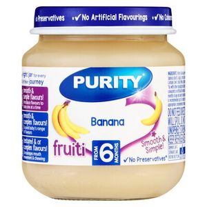 Purity Jar Bananas 125ml from 7 Months